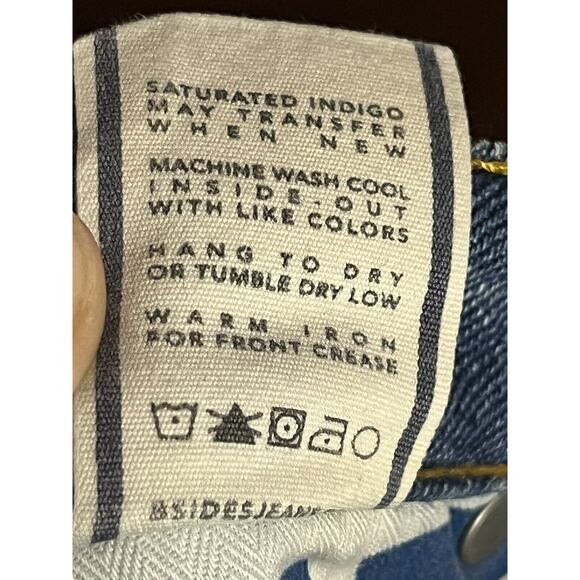 B Sides Jeans Ankle Straight Fit •Women 30• High Rise Cropped Denim Made In USA - Picture 10 of 12